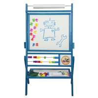Detská magnetická tabuľa s počítadlom - modrá