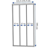 Sprchové dvere MAXMAX Rea ALEX 130 cm