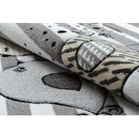 Detský kusový koberec Petit Birds grey