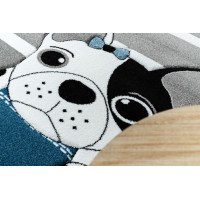 Detský kusový koberec Petit Bulldog grey