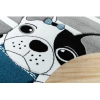 Detský kusový koberec Petit Bulldog grey