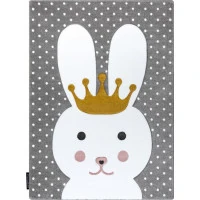 Detský kusový koberec Petit Bunny grey