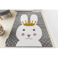 Detský kusový koberec Petit Bunny grey