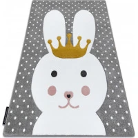Detský kusový koberec Petit Bunny grey