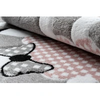Detský kusový koberec Petit Dolly sheep grey kruh