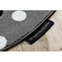 Detský kusový koberec Petit Dolly sheep grey kruh
