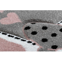 Detský kusový koberec Petit Kitty cat grey kruh