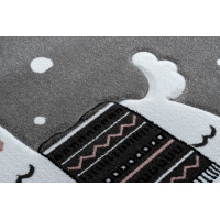 Detský kusový koberec Petit Lama grey