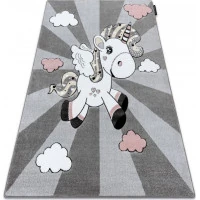 Detský kusový koberec Petit Unicorn grey