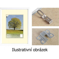 BFHM Plastový rám na puzzle 100x40cm - biely