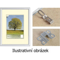 BFHM Plastový rám na puzzle 93x62cm - strieborný