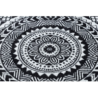 Kusový koberec Napkin grey kruh