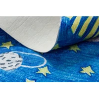 Detský kusový koberec Bambino 2265 Rocket Space blue