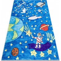 Detský kusový koberec Bambino 2265 Rocket Space blue