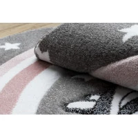 Detský kusový koberec Petit Pony grey kruh