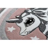 Dětský kusový koberec Petit Pony pink kruh