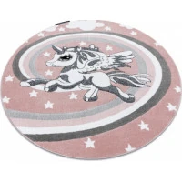 Detský kusový koberec Petit Pony pink kruh