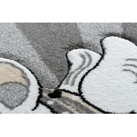 Detský kusový koberec Petit Unicorn grey kruh