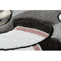 Detský kusový koberec Petit Unicorn grey kruh