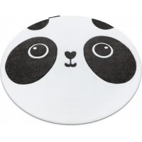 Detský kusový koberec Petit Panda white kruh
