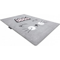 Detský kusový koberec Petit Cat crown grey