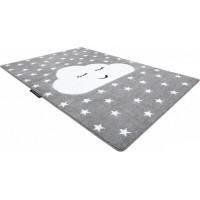 Detský kusový koberec Petit Cloud stars grey
