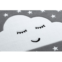 Detský kusový koberec Petit Cloud stars grey