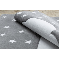 Detský kusový koberec Petit Cloud stars grey