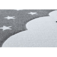 Detský kusový koberec Petit Cloud stars grey