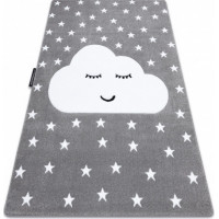 Detský kusový koberec Petit Cloud stars grey