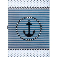 Detský kusový koberec Petit Marine anchor sea blue