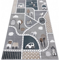 Dětský kusový koberec Fun Strade grey