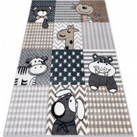 Detský kusový koberec Fun Pets grey