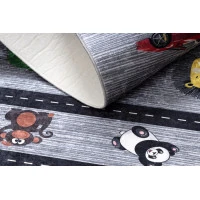 Detský kusový koberec Bambino 2092 Streets cars anthracite