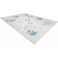 Detský kusový koberec Bambino 1161 Owls grey