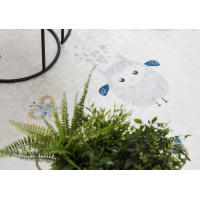 Detský kusový koberec Bambino 1161 Owls grey