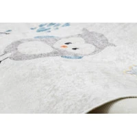Detský kusový koberec Bambino 1161 Owls grey
