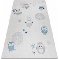 Detský kusový koberec Bambino 1161 Owls grey