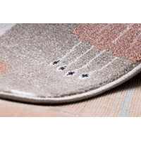 Detský kusový koberec Fun Unicorn with rainbow beige