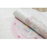 Detský kusový koberec Bambino 1128 Unicorn cream