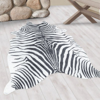 Kusový koberec Etosha 4111 black (tvar kožušiny)
