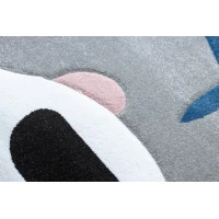 Detský kusový koberec Petit Panda grey