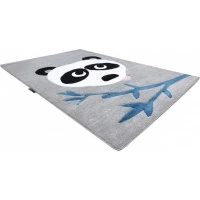 Detský kusový koberec Petit Panda grey