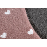 Detský kusový koberec Petit Flamingos hearts pink