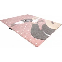 Detský kusový koberec Petit Flamingos hearts pink