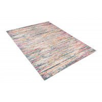 Kusový koberec AZUR static - šedý/ružový/modrý