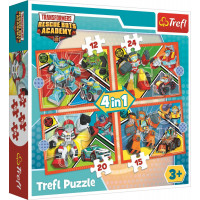 TREFL Puzzle Transformers: Akadémia 4v1 (12,15,20,24 dielikov)