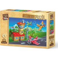 ART PUZZLE Drevené puzzle Blázniví piloti 50 dielikov