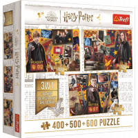 TREFL Puzzle Harry Potter: Ron, Hermiona a Harry 400 + 500 + 600 dielikov