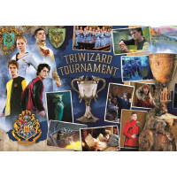 TREFL Puzzle Harry Potter: Turnaj troch kúzelníkov, metlobal a Rokfort 400 + 500 + 600 dielikov